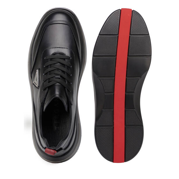 Siyah Hakiki Deri Erkek Sneaker - E26S1AY57826-A23 - 6