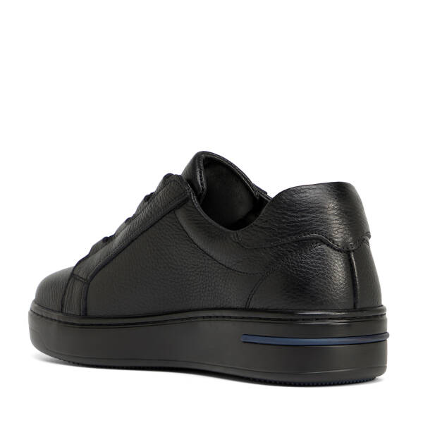 Siyah Hakiki Deri Erkek Sneaker - E26S1AY57869-A41 - 4
