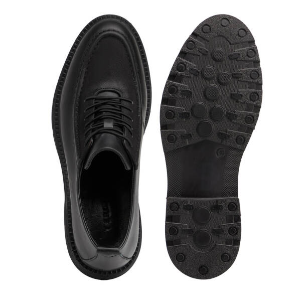 Siyah Hakiki Deri Erkek Sneaker - E26S1AY57871-A23 - 5