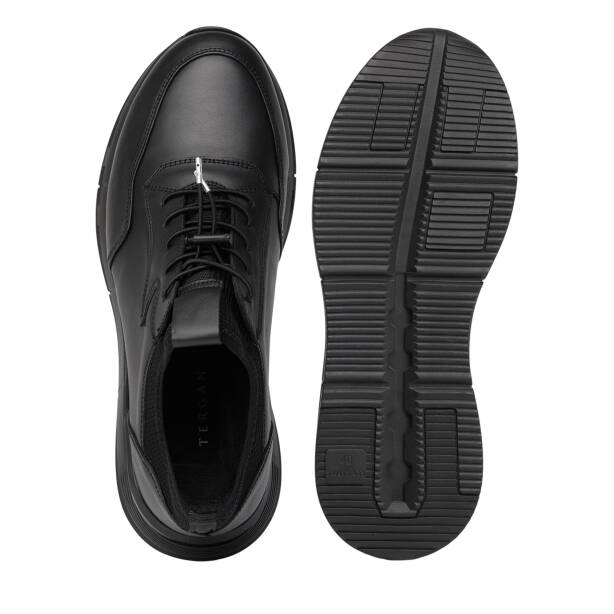 Siyah Hakiki Deri Erkek Sneaker - E26S1AY57878-A23 - 6