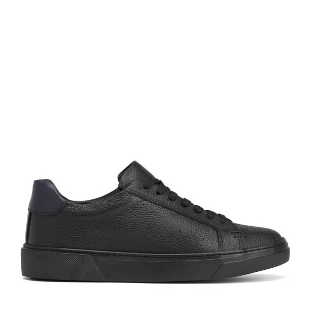Siyah Hakiki Deri Erkek Sneaker - E26S1AY57910-A41 - 1