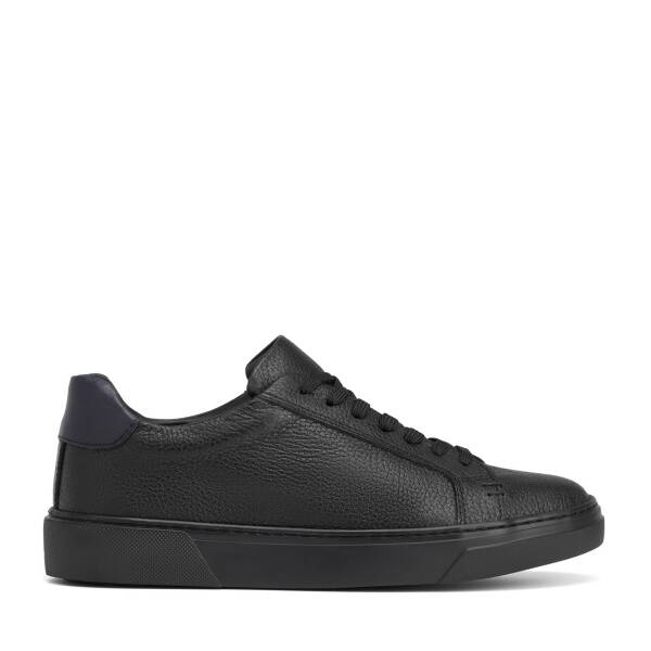Siyah Hakiki Deri Erkek Sneaker - E26S1AY57910-A41 - 1