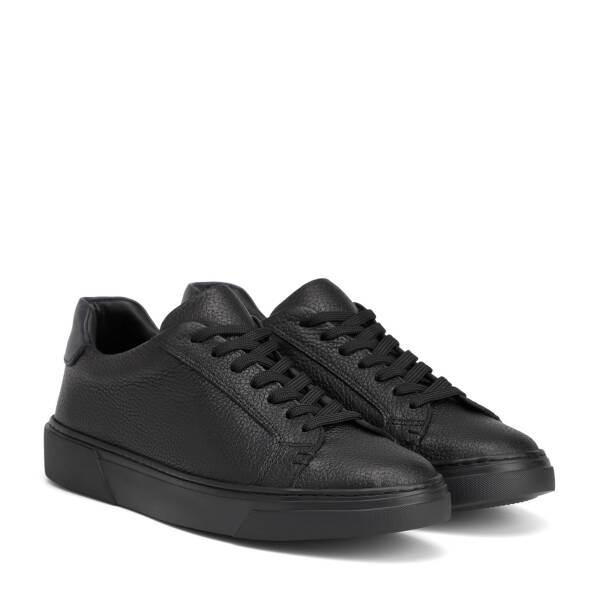 Siyah Hakiki Deri Erkek Sneaker - E26S1AY57910-A41 - 2