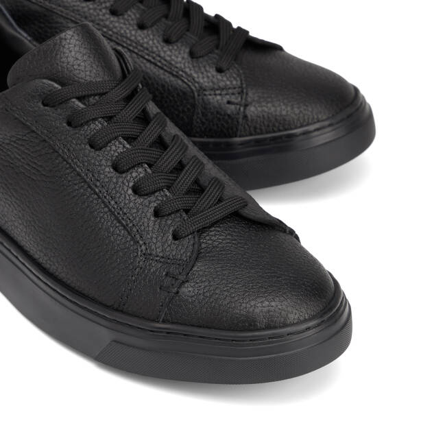 Siyah Hakiki Deri Erkek Sneaker - E26S1AY57910-A41 - 3