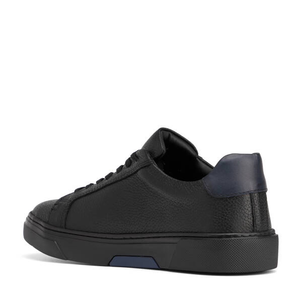 Siyah Hakiki Deri Erkek Sneaker - E26S1AY57910-A41 - 4