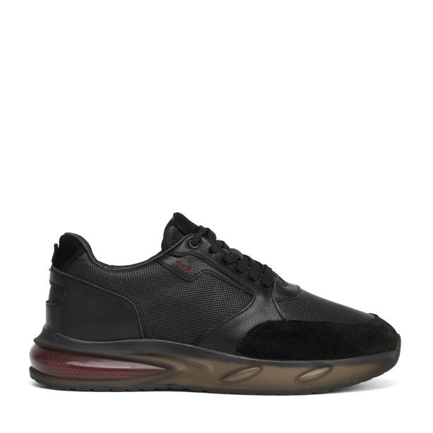 Siyah Hakiki Deri Erkek Sneaker - E26S1AY57920-A23 - 1