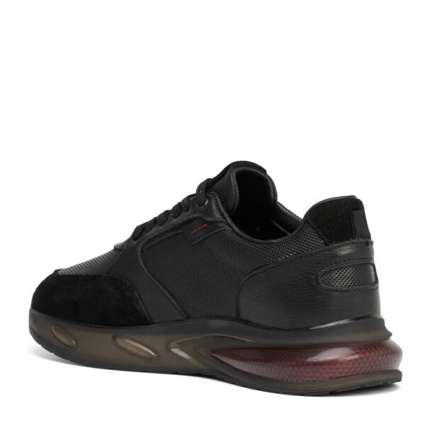 Siyah Hakiki Deri Erkek Sneaker - E26S1AY57920-A23 - 4