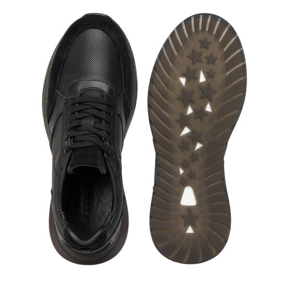 Siyah Hakiki Deri Erkek Sneaker - E26S1AY57920-A23 - 6