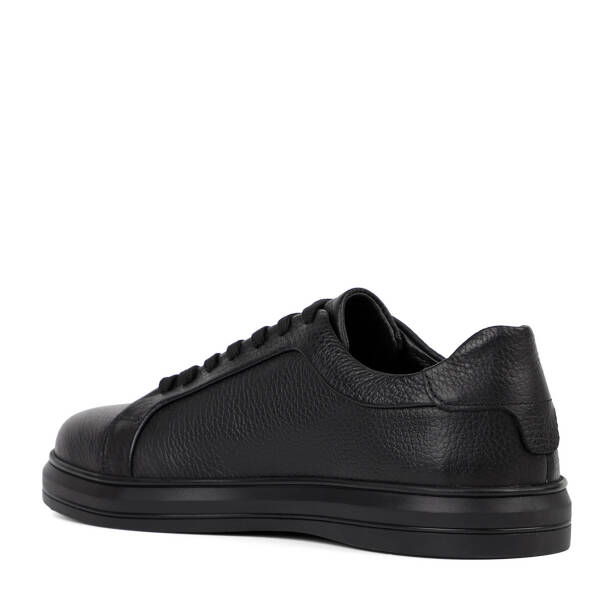 Siyah Hakiki Deri Erkek Sneaker - E26S1AY57924-A41 - 4
