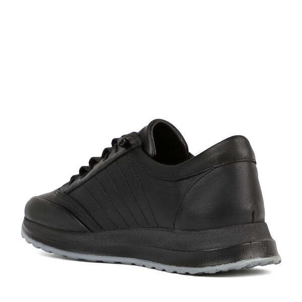 Siyah Hakiki Deri Erkek Sneaker - E26S1AY57927-A23 - 4