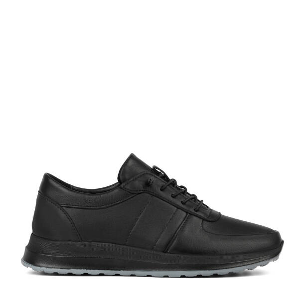 Siyah Hakiki Deri Erkek Sneaker - E26S1AY57929-A23 - 1