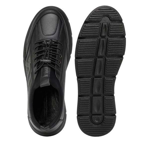 Siyah Hakiki Deri Erkek Sneaker - E26S1AY57931-A23 - 6