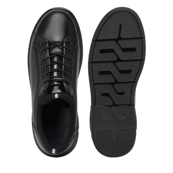 Siyah Hakiki Deri Erkek Sneaker - E26S1AY57936-A23 - 6