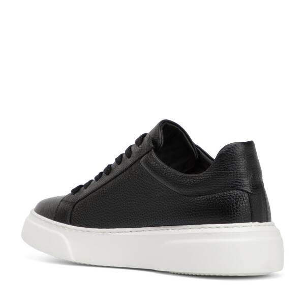Siyah Hakiki Deri Erkek Sneaker - E4MEAY057782-A41 - 4