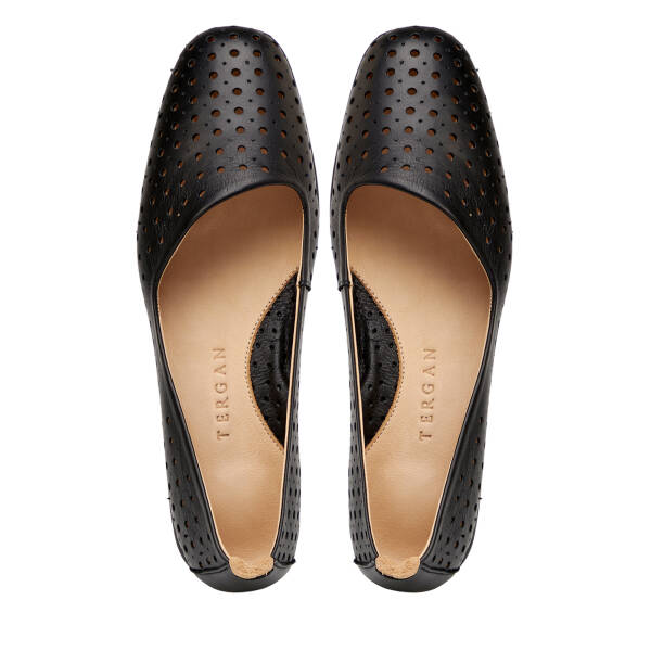 Siyah Hakiki Deri Kadın Babet - K25I1AY67973-A23 - 5