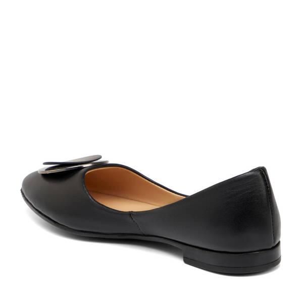 Siyah Hakiki Deri Kadın Babet - K25I1BB67971-A23 - 3