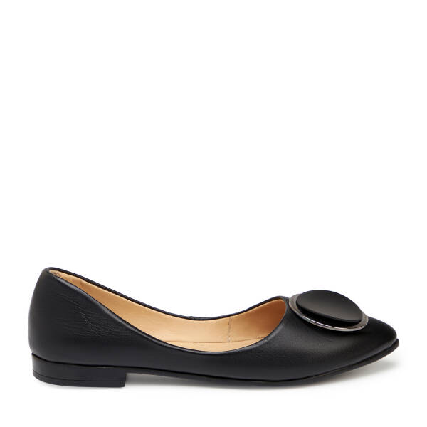 Siyah Hakiki Deri Kadın Babet - K25I1BB67971-A23 - 1