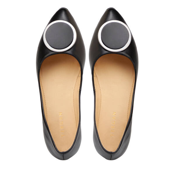 Siyah Hakiki Deri Kadın Babet - K25I1BB67971-A23 - 5