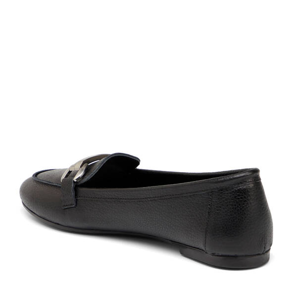 Siyah Hakiki Deri Kadın Babet - K25S1BB68616-A23 - 3