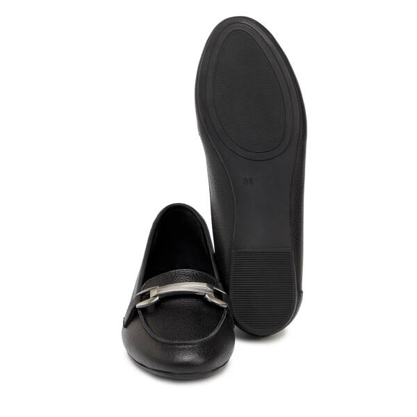 Siyah Hakiki Deri Kadın Babet - K25S1BB68616-A23 - 4