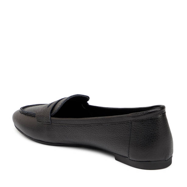 Siyah Hakiki Deri Kadın Babet - K25S1BB68617-A23 - 3