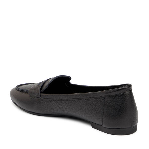 Siyah Hakiki Deri Kadın Babet - K25S1BB68617-A23 - 3