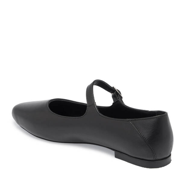 Siyah Hakiki Deri Kadın Babet - K26I1BB68437-A23 - 3