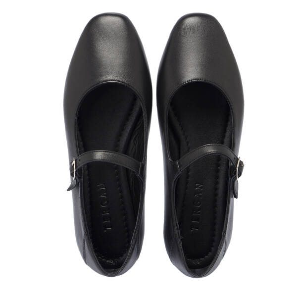 Siyah Hakiki Deri Kadın Babet - K26I1BB68437-A23 - 5