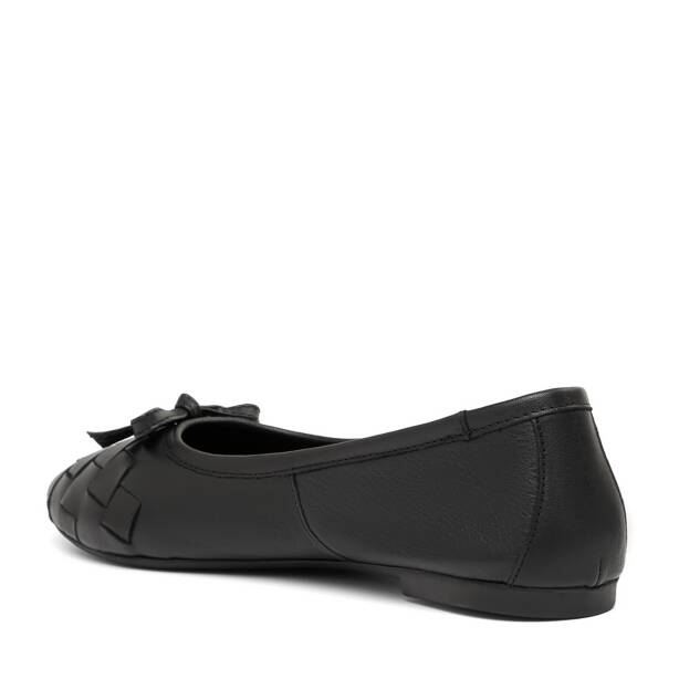 Siyah Hakiki Deri Kadın Babet - K26I1BB68482-A23 - 4