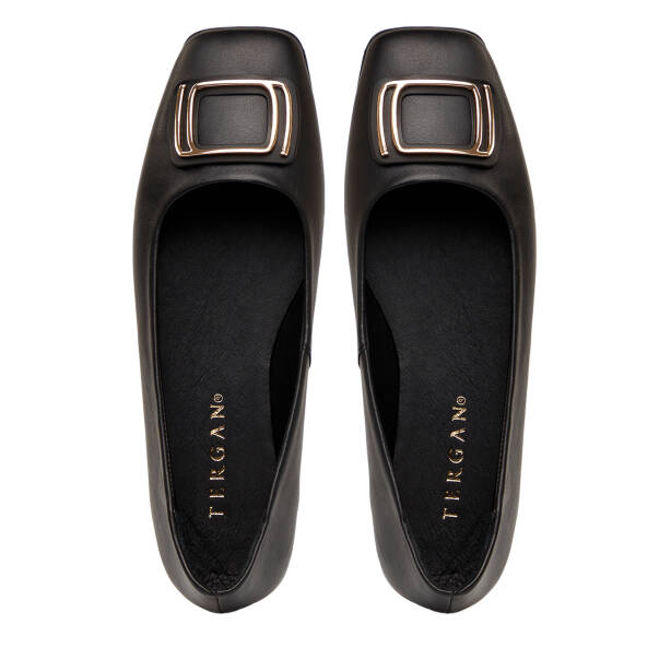 Siyah Hakiki Deri Kadın Babet - K26I1BB68483-A23 - 5