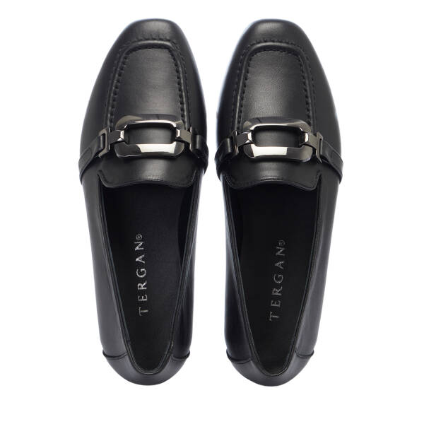 Siyah Hakiki Deri Kadın Babet - K26I1BB68490-A23 - 5