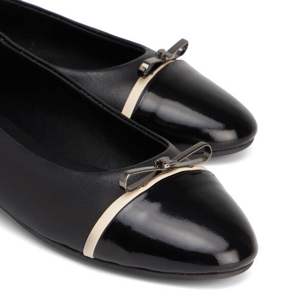 Siyah Hakiki Deri Kadın Babet - K26S1BB68967-A23 - 3