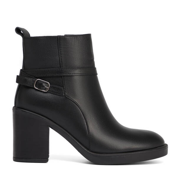 Siyah Hakiki Deri Kadın Bot - K26K1BT68755-A23 