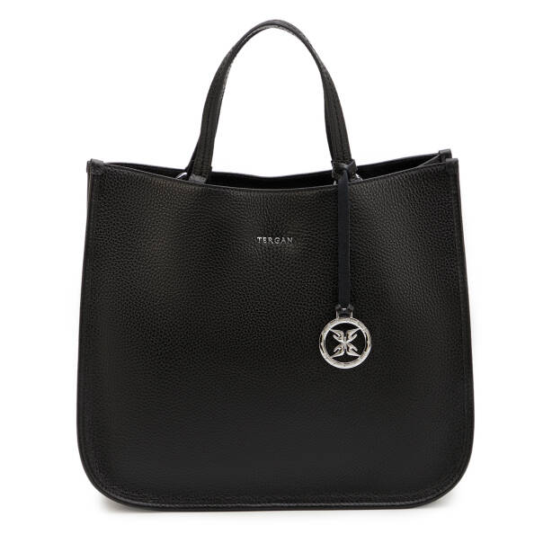 Siyah Hakiki Deri Kadın Çapraz Askılı Çanta - S25K1BC80455-A41 