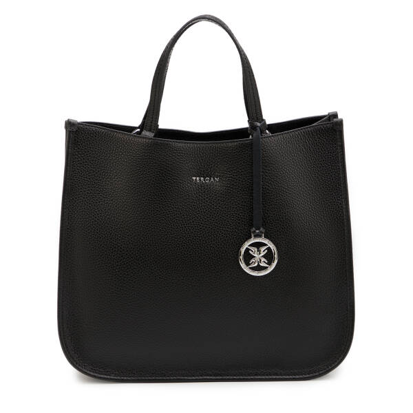 Siyah Hakiki Deri Kadın Çapraz Askılı Çanta - S25K1BC80455-A41 - 1