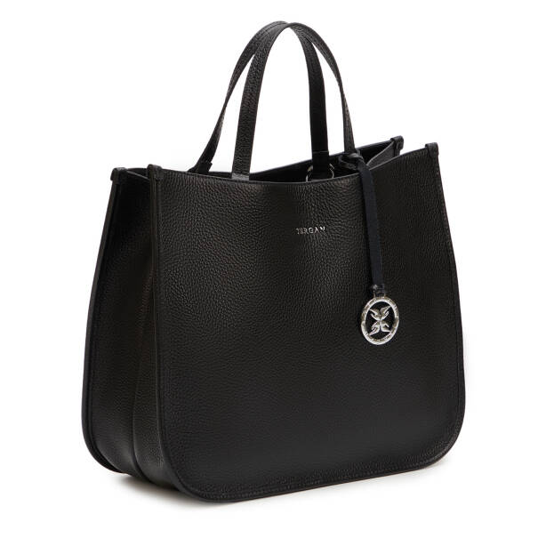 Siyah Hakiki Deri Kadın Çapraz Askılı Çanta - S25K1BC80455-A41 - 2