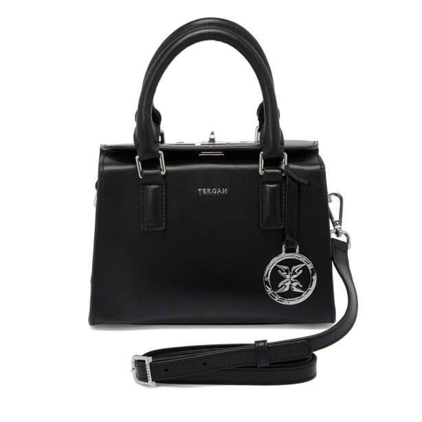 Siyah Hakiki Deri Kadın Çapraz Askılı Çanta - S25K1BC80473-A55 