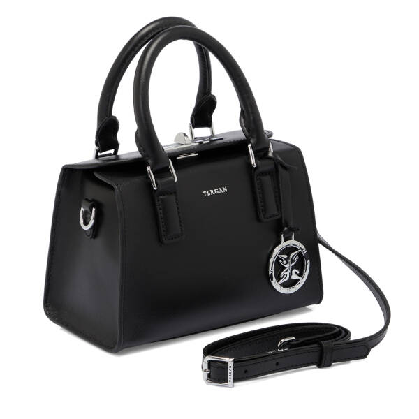 Siyah Hakiki Deri Kadın Çapraz Askılı Çanta - S25K1BC80473-A55 - 2