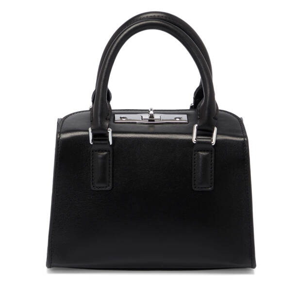 Siyah Hakiki Deri Kadın Çapraz Askılı Çanta - S25K1BC80473-A55 - 3