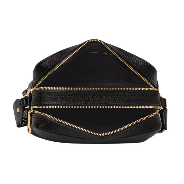 Siyah Hakiki Deri Kadın Çapraz Askılı Çanta - S25K1BC80518-A41 - 4