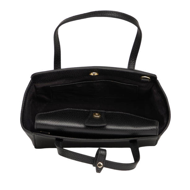 Siyah Hakiki Deri Kadın Çapraz Askılı Çanta - S26K1BC80651-A41 - 4