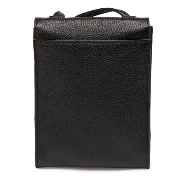 Siyah Hakiki Deri Kadın Çapraz Askılı Çanta - S26Y1BC80168-A41 - 3