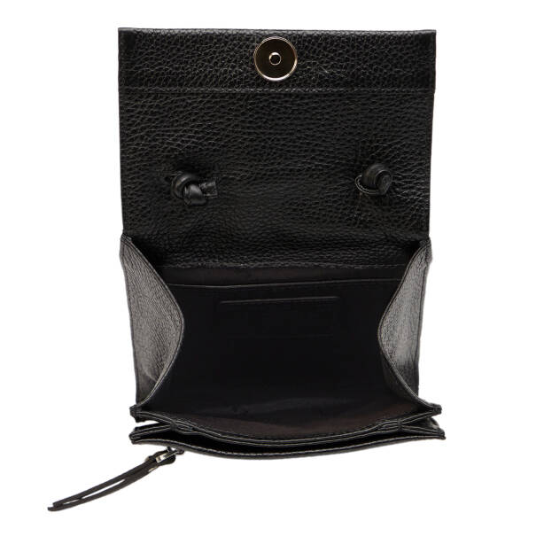 Siyah Hakiki Deri Kadın Çapraz Askılı Çanta - S26Y1BC80168-A41 - 4