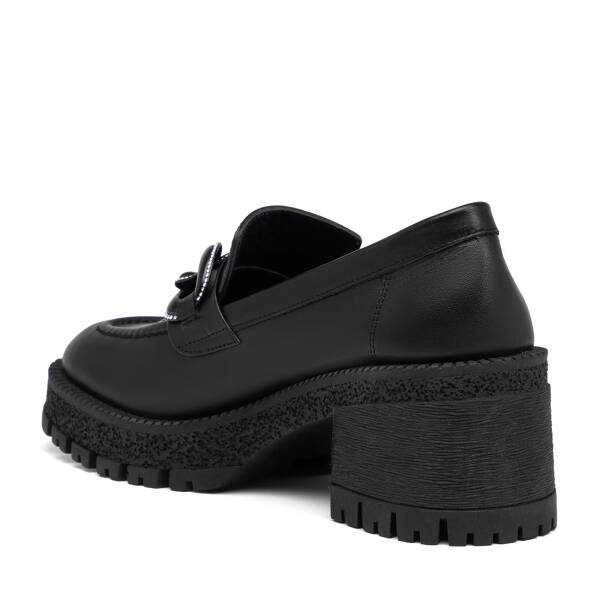 Siyah Hakiki Deri Kadın Casual Ayakkabı - K25I1AY67875-A23 - 4