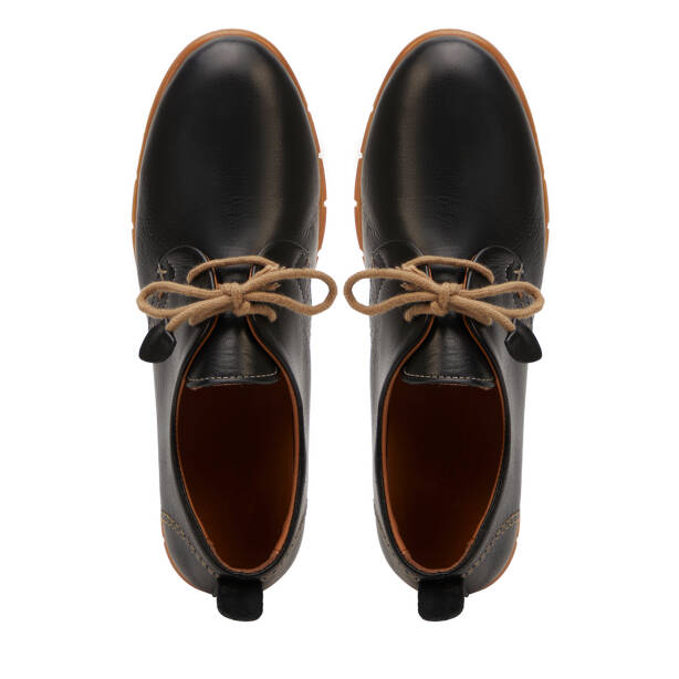 Siyah Hakiki Deri Kadın Casual Ayakkabı - K25I1AY67994-A23 - 5