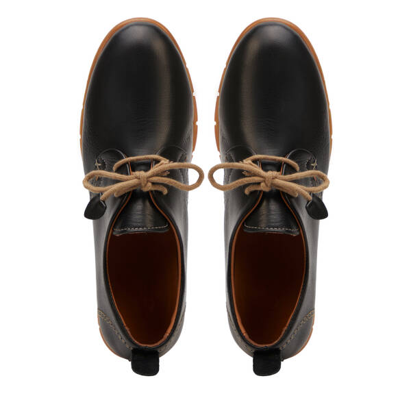 Siyah Hakiki Deri Kadın Casual Ayakkabı - K25I1AY67994-A23 - 5