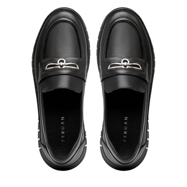 Siyah Hakiki Deri Kadın Casual Ayakkabı - K26I1AY68439-A23 - 5