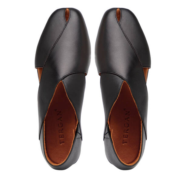 Siyah Hakiki Deri Kadın Casual Ayakkabı - K26I1AY68457-A23 - 5