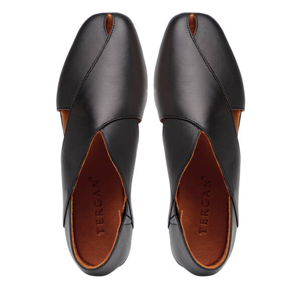 Siyah Hakiki Deri Kadın Casual Ayakkabı - K26I1AY68457-A23 - 5