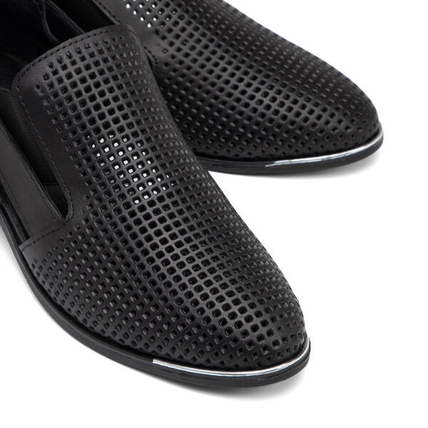 Siyah Hakiki Deri Kadın Casual Ayakkabı - K26I1AY68476-A23 - 3